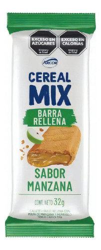 Barra Arcor Cereal Mix  sabor manzana 32 g