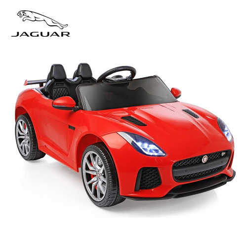 Auto A Bateria 12v Jaguar Ftype Srv Luces Musica Original Color Rojo