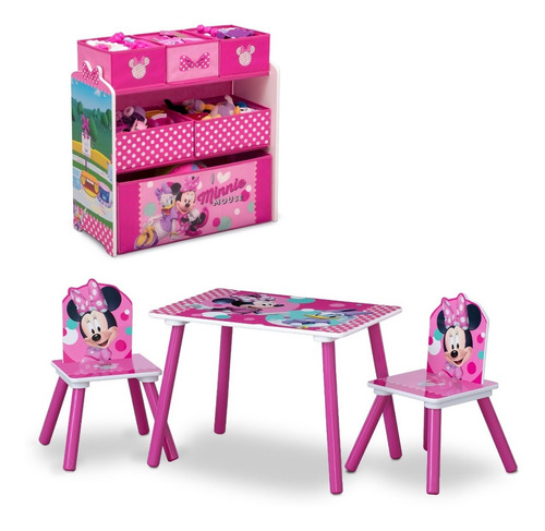 Juguetero Cama Y Mesa Minnie Mouse Delta Envio Gratis Msi