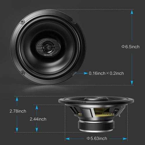 Audio Para Automóvil De 6.5 , Sistema De Altavoces Coaxiales