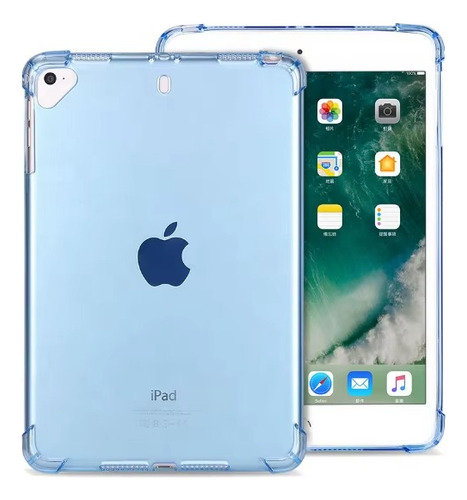 Funda Silicon Tpu Para Ipad 10th 11th A2696 A3354 Flexible Azul Cielo