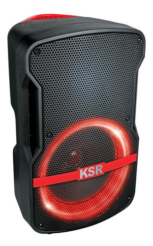 Kaiser Bafle Recargable Negro Con Bluetooth Portatil Luz Led