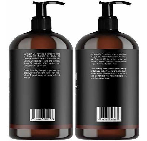 Champu Y Acondicionador De Aceite De Argan Marroqui De 453 M
