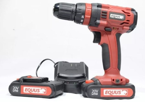 Taladro Atornillador Equus 20v Maletin 2 Bateria Litio