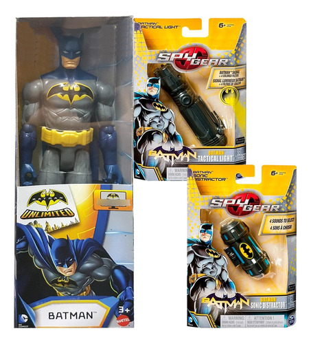 Batman Figura 30cm Articulado + Linterna + Distractor Sonico