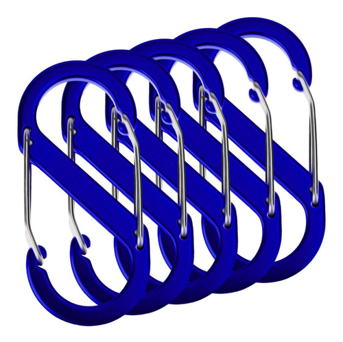 Ganchos Ciclismo, Mxtku-005, 5pzas, 10kg, Forma S, Bloqueo A Color Azul