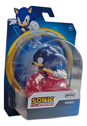 Boneco de corrida Sonic The Hedgehog de 6 cm