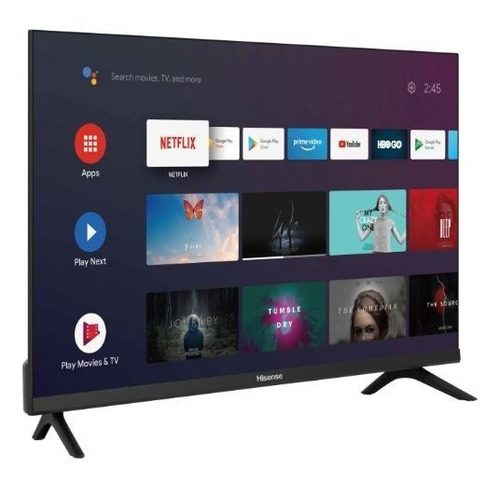 Imagen 4 de 6 de Televisor Hisense 32 Smart Android Voice Base Pared Gratis