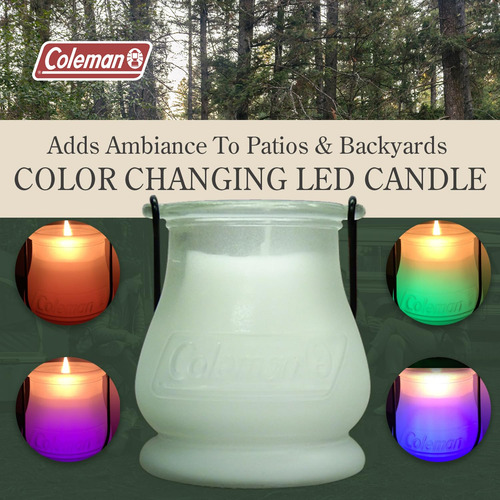 Vela Led Coleman, Citronela Que Cambia De Color, 250 Ml