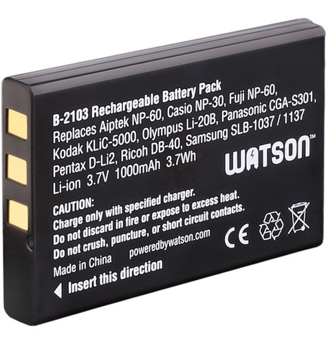 Watson Np-60 Lithium-ion Battery Pack (3.7v, 1000mah)