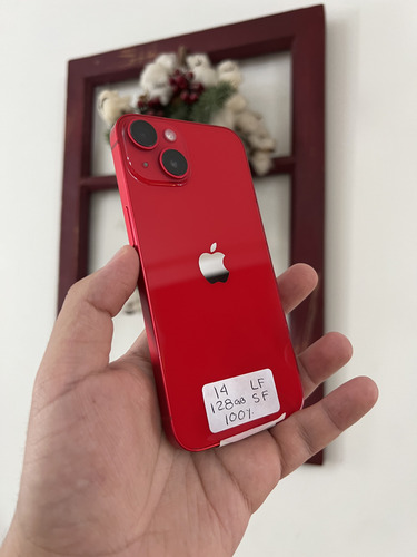 Apple Iphone 14 (128 Gb) - Color (product)red, Liberado/ Chip Físico Rojo (Usado)