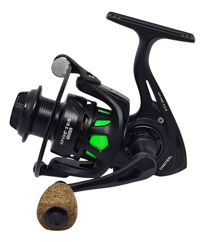 Imagen 2 de 4 de Micro Reel Caster Invictus 1008 Frontal Pejerrey 8 Rulemanes