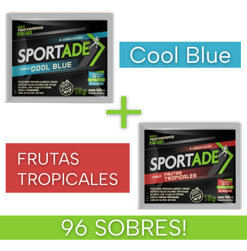 Sportade Polvo. Bebida Isotónica En Sobre.sabores Combinados