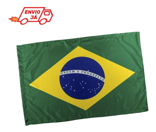 Bandeira Do Brasil Grande 1,40x0,90cm