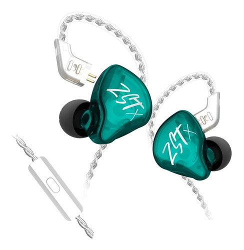 Imagen 1 de 4 de Auriculares Kz Zst X In Ear Cable Mejorado Monitor 1dd + 1ba