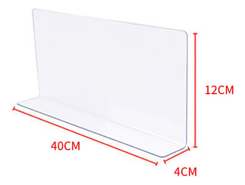 10x Bloqueadores De Juguete Transparentes 40cmx12cmx3cm