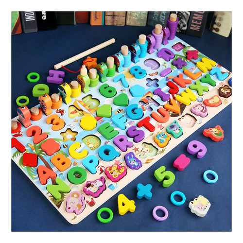 Wooden Montessori Number Seven In One Educational Toy