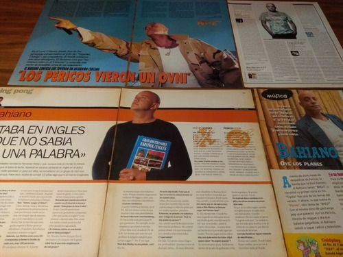 (aq058) Los Pericos * Bahiano * Recortes Revistas Clippings (Usado)