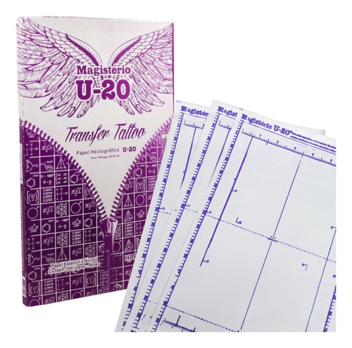 Papel Hectográfico U20 Transfer X 10u Tattoo Tatuajes Tatuar