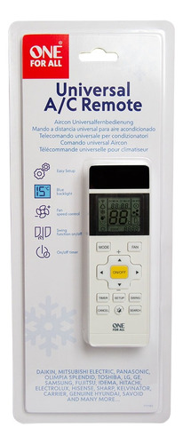 Control remoto universal para aire acondicionado con pantalla