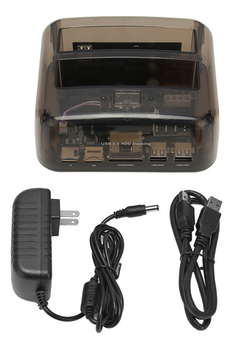 Base De Disco Duro Externa Usb 3.0 A Sata Ide De Doble Bahía