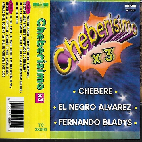 Chebere Fernando Bladys Album Cheberisimo X 3 Cassette Nuevo