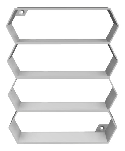 Repisa Panal 4/5 Autos 1:43 Para Pared Blanco