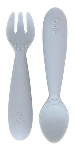 Cubiertos Silicona Bebes Tenedor Cuchara Mini Utensils Ezpz