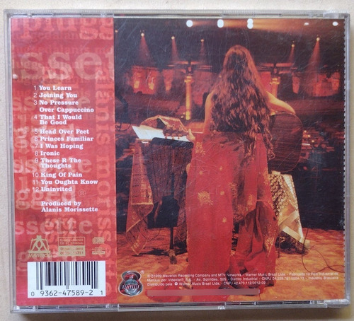Cd Alanis Morrissete Mtv Unplugged 1999 Vg Nacional (Usado)
