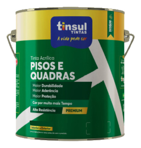 Pintura De Pisos, Paredes Y Canchas 900 Ml Multiusos Tinsul Color Cerámica