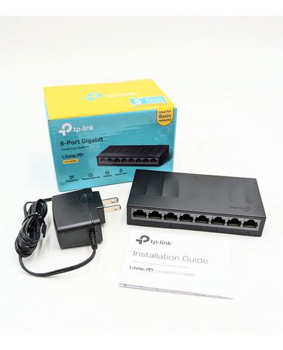 Switch Suiche 8 Puertos Tp-link Ls1008g 10/100/1000 Mbps Red
