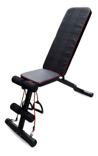 Banco Plegable Multifuncional Con Ligas, Entrenamiento Gym