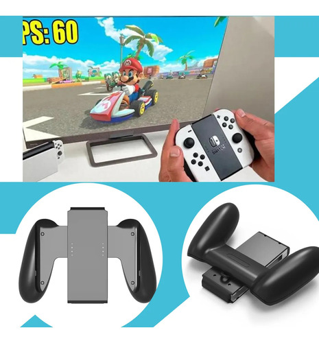 Olulupack Comfort Charge Grip Para Nintendo Switch Jugar Grip,controller Hand Grip, Comfort Grip Joy Con Soporte Soporte Agarre Estándar, Controlador De Juego, Gamepad,color Negro,standard Edition