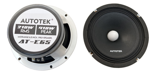 Par De Medios Autotek Atk At-e65 6.5 2 Pzs Carro/camioneta Blanco