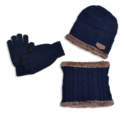 Set De 3 Piezas For Niños, Gorro, Bufanda Y Guantes De Poli