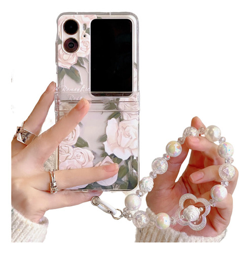 Estuche For Teléfono Champagne Rose For Oppo Find N2 Flip