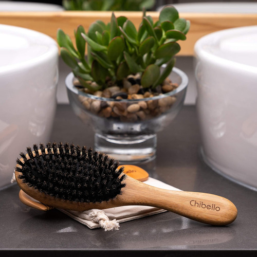 Juego De Cepillos De Pelo Con Cerdas De Jabalí: Diseñado Par