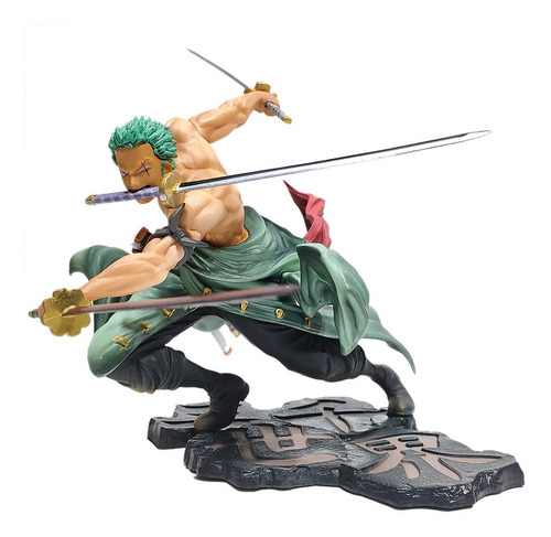 Action Figure Roronoa Zoro Estátua Espadas One Piece Boneco