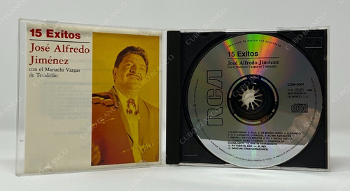 José Alfredo Jiménez - 15 Grandes Éxitos Mariachi Vargas Cd (Usado)