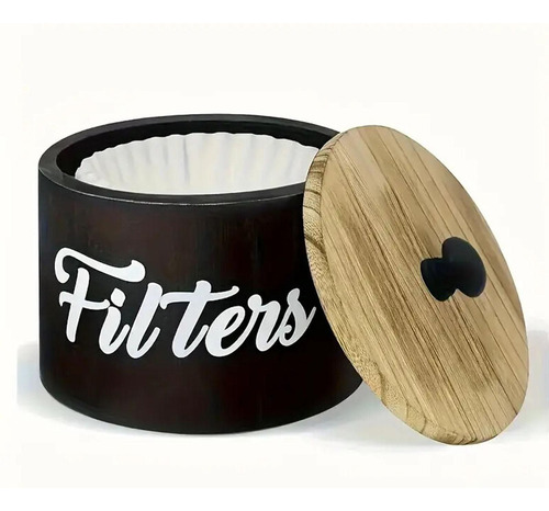 Soporte Para Filtro De Café De Granja, Bote De Cocina Negro