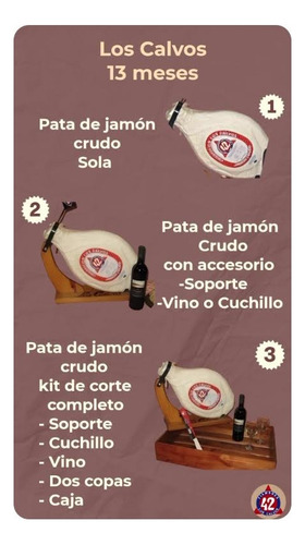 Pata (consulte Precio) Jamón Crudo Los Calvos 14 Meses