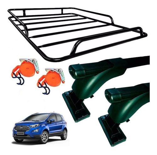 Barras + Parrilla Portaequipaje Reforzad P/ Ecosport Kinetic