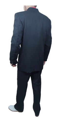 Imagen 4 de 10 de Ambo Traje Hombre Cuello Mao Corte Clásico