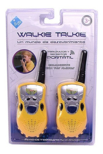 Walkie-talkie El Duende Azul Clasico portatil amarillo