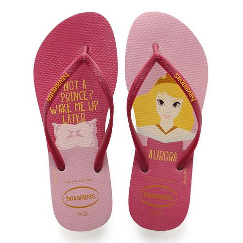 Kit Com 4 Chinelo Havaianas Slim Princesas Coleção 