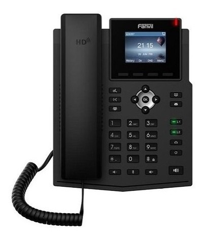Telefone Ip 2 Linhas Lcd Poe - X3sr-v2  Fanvil