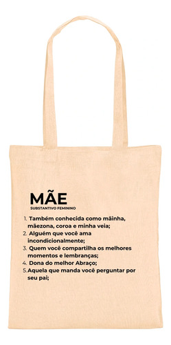 Bolsa Ecológica Ecobag Personalizada Mãe Significado