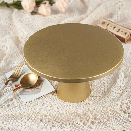 Suporte De Bolo Alto, Bandeja De Bolo, Placa De L Dourado
