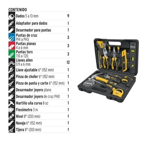 Imagen 2 de 4 de Set De Herramientas Comfort Grip, 42 Piezas, Pretul