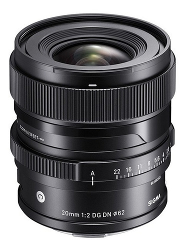 Lente Sigma 20mm Gran Angular f/2 Sony E